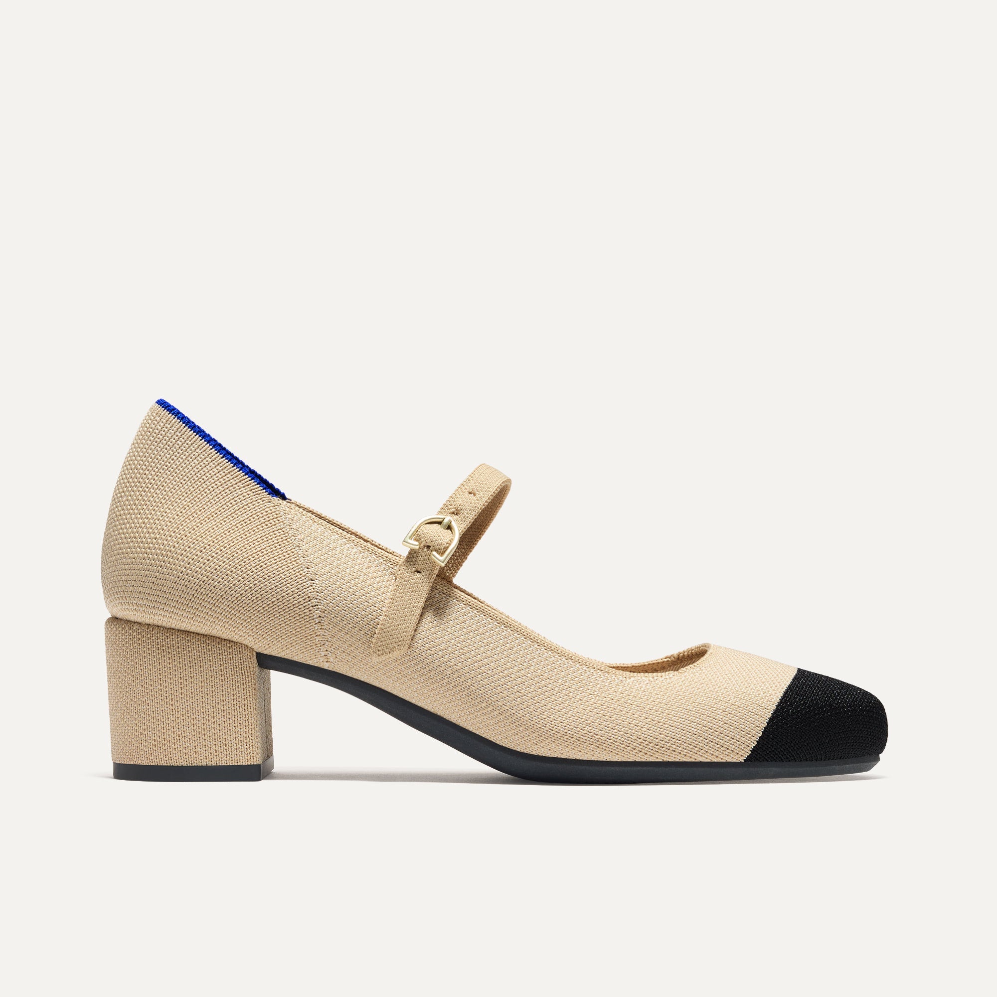 The Mary Jane Heel - Cream Captoe - Image 4