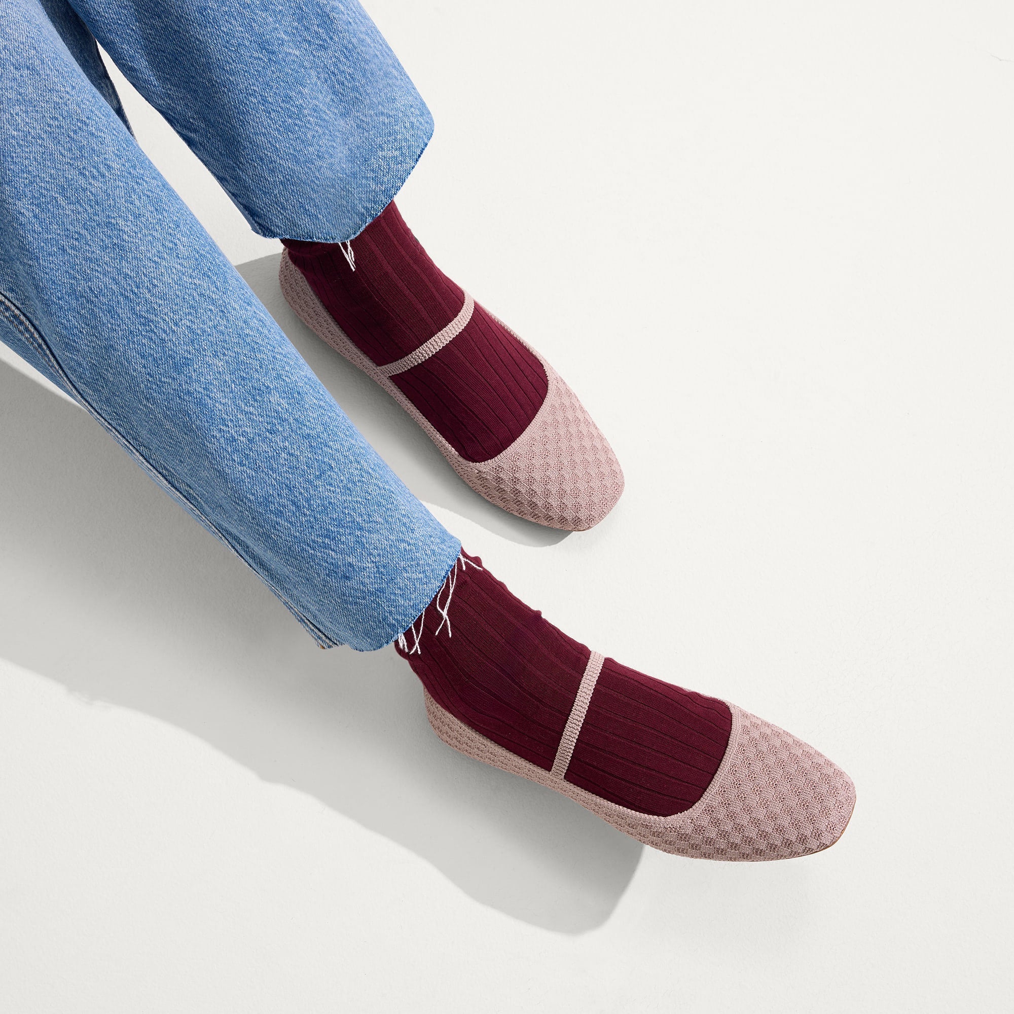 The Max Square Mary Jane - Dusty Lilac Basketweave - Image 3