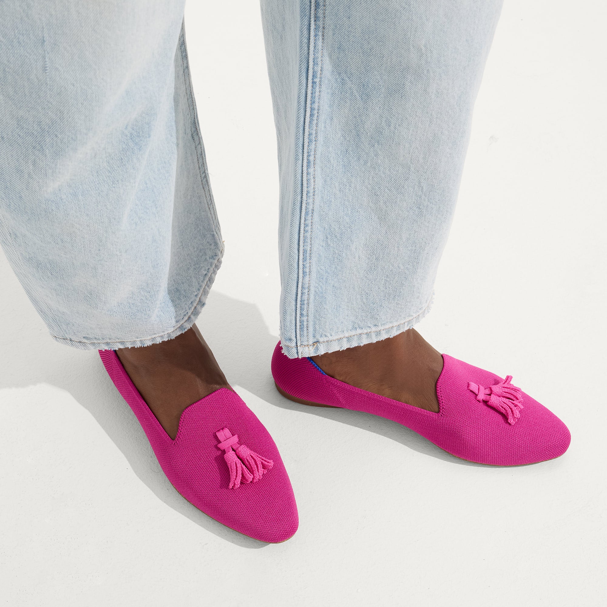 The Almond Tassel Loafer - Pink Bramble - Image 3