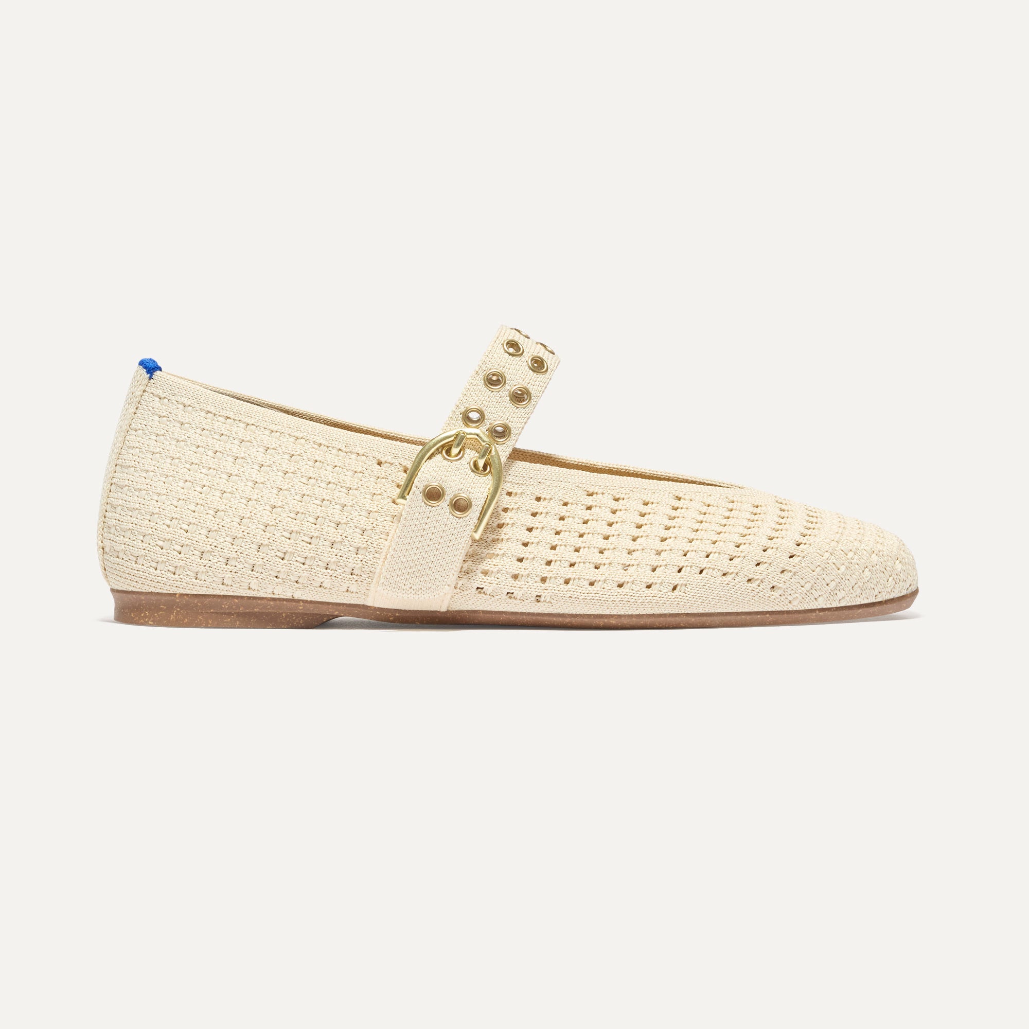 The Max Buckle Mary Jane - Off White Mesh - Image 5