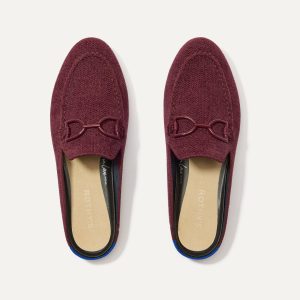 The ReVelvet™ Double Bit Loafer Mule - ReVelvet™ Syrah