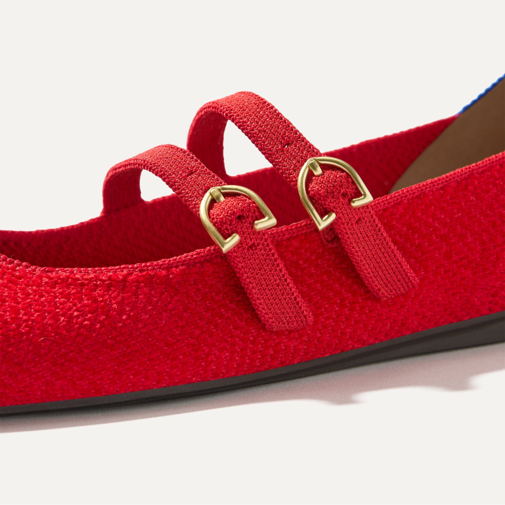 The ReVelvet™ Double Buckle Mary Jane - ReVelvet™ Red Crisp - Image 2