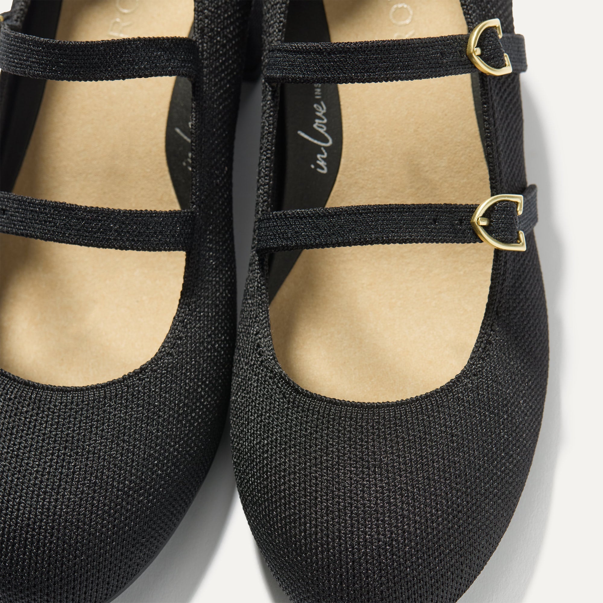 The Double Buckle Mary Jane Heel - Black - Image 8